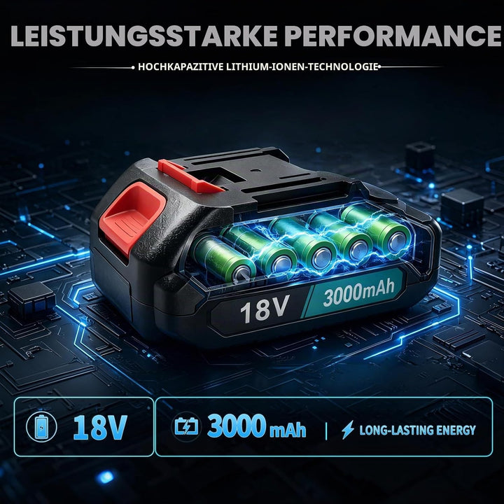 Akku-Rasenmäher für Makita, Batteriebetriebener Rasentrimmer mit 18V, Kabelloser Elektro-Rasenmäher