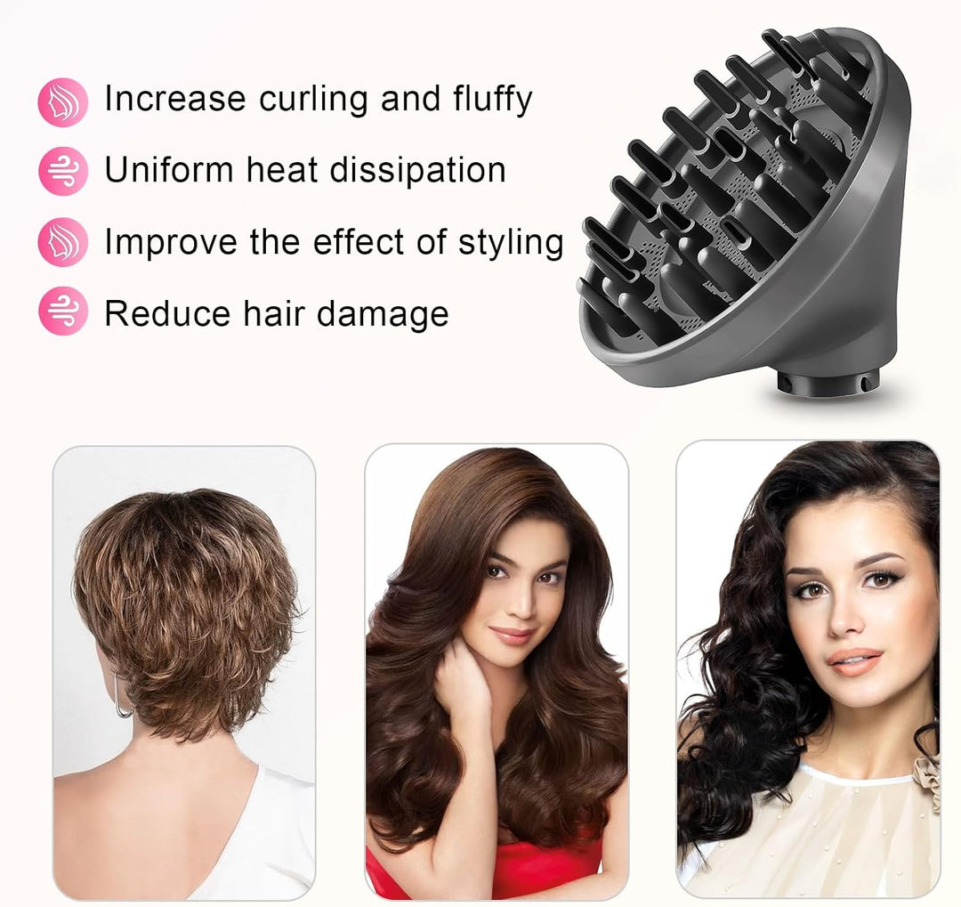 DianSung Diffusor Aufsätze für Dyson Airwrap Styler HS05 HS01, umwandelbar für Airwrap Styler in Haa