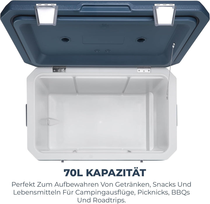 Subcold MOBI Rollkühlbox - Isolierte Kühlbox auf Rollen mit Griffen und Ablauf | Eiskühler für Reise