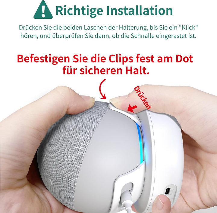 Akkustation für 4. & 5. Gen Smart Lautsprecher (Weiss), Weiss