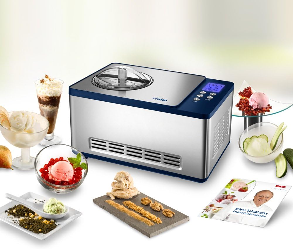 UNOLD Eismaschine Schuhbeck exklusiv, mit Kompressor, 1,5 Liter Eiscreme, 48818