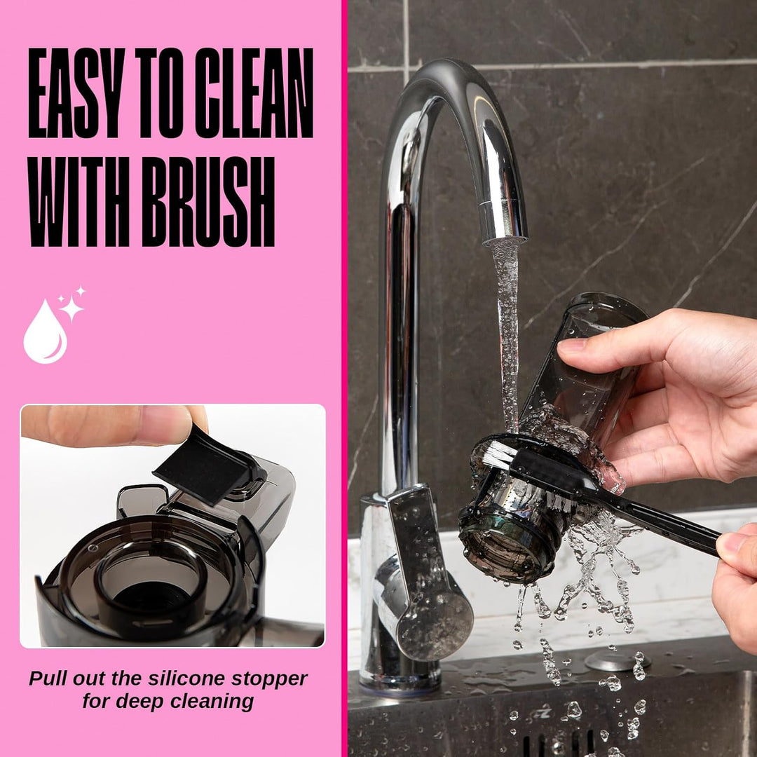 Ventray Ginnie Entsafter | Slow Juicer mit 60 U/min | 45mm Öffnung | Rückwärts Funktion und Zwei Fil