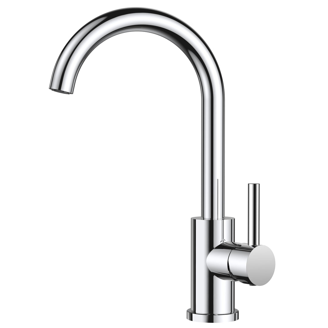 FORIOUS Wasserhahn Küche, Mischbatterie Küche, Küchenarmatur mit 360°Drehbar, Spülenarmatur mit Einh