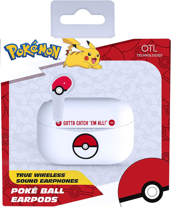 OTL Technologies Bluetooth-Kopfhörer V5.0 Pokemon Pokeball mit Ladebox