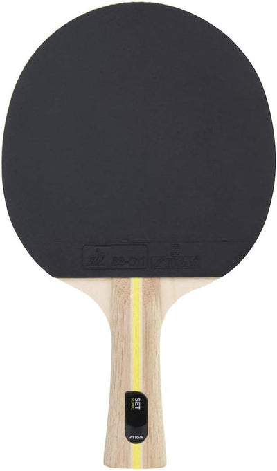 STIGA Sonic Tischtennisschläger und Bälle Set-Tischtennisset Tabletennis Racket, Rot/Schwarz