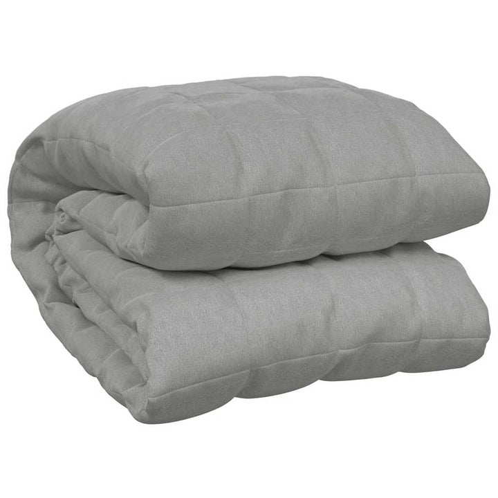 Gewichtsdecke Grau 155x220 cm 7 kg Stoff, Bequemer Stoff, Gleichmässige Gewichtsverteilung, Praktisc