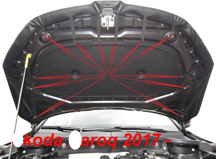 AB3-00338 Auto Bra kompatibel mit Skoda Karoq Bj. seit 2017 Haubenbra Steinschlagschutz Tuning Bonne