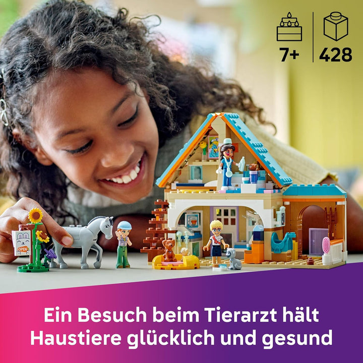 LEGO Friends Tierarztpraxis für Pferde und Haustiere, BAU- und Spielset für fantasievolle Rollenspie