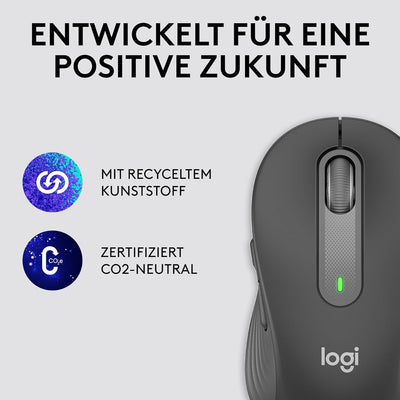 Logitech Signature M650 Kabellose Maus - für kleine bis mittelgrosse Hände, 2-Jahres-Batterie, Leise