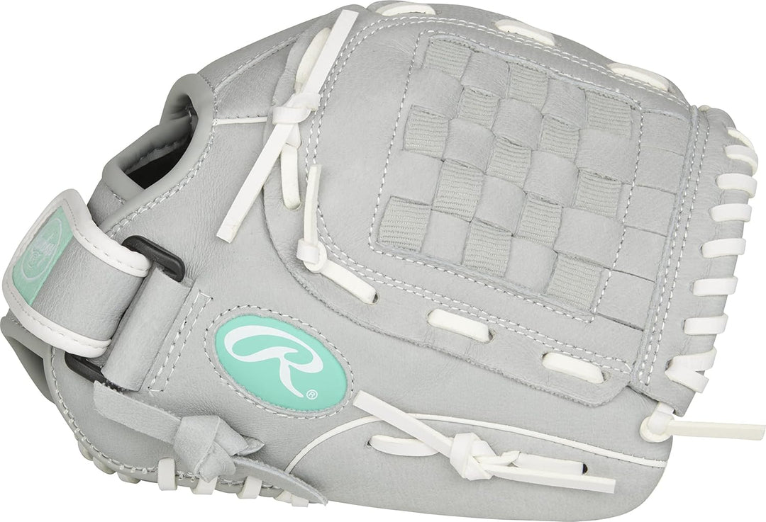 Rawlings Sure Catch Series Fastpitch Softball Glove, Basket Web, 11 inch, Right Hand Throw