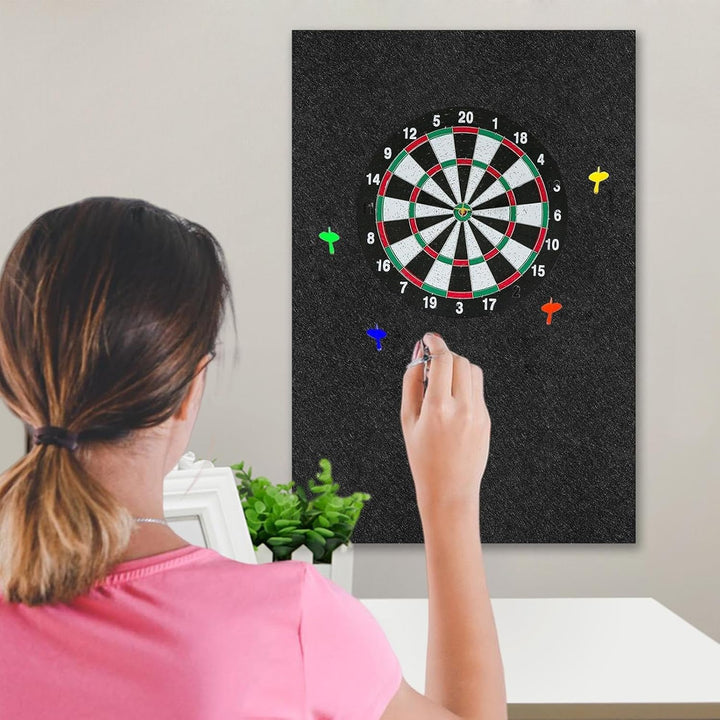 Filz Dartboard Wandschutz 60x60/90cm, Schutzmatte Dartscheibe Wand, Selbstklebend, Gespleisst, Darts