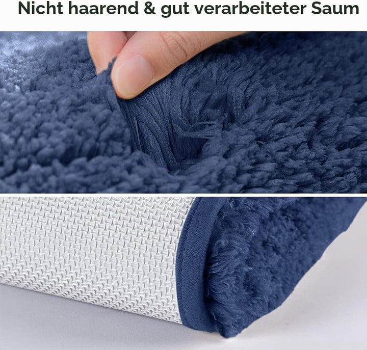 Badematte Rutschfest Badteppich Extra Lange Verdickt Badezimmerteppich Weich Badeteppich Flauschige