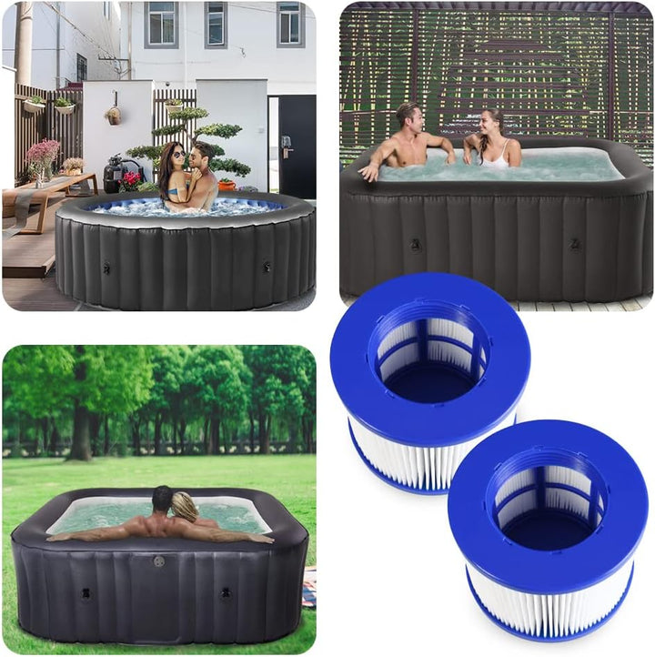 Filter für aufblasbares Spa, Infinite spa filterkartusche für Clever Spa 75 * 100 mm Höhe 75 mm Pool