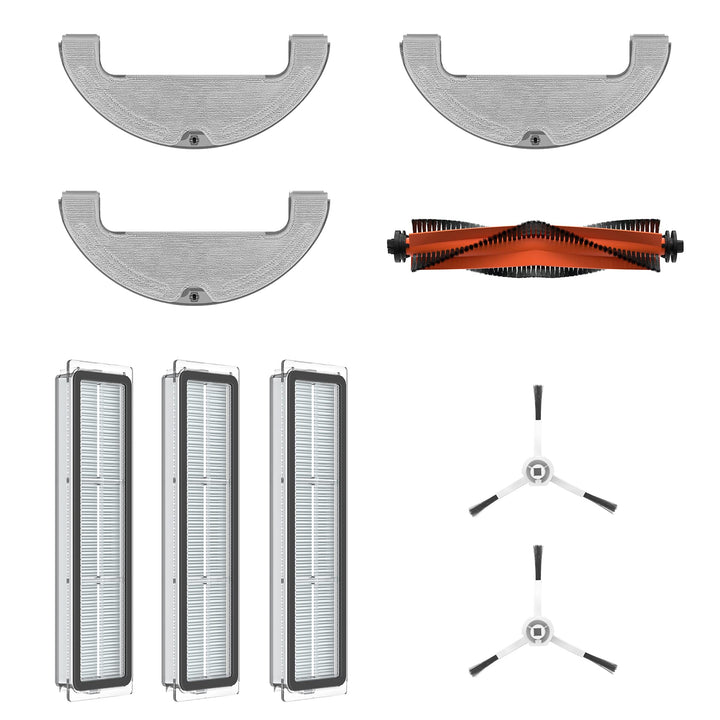 Dreame Zubehör-Kit für D10 Plus, 1x Hauptbürste, 2x Seitenbürsten, 3x Staubfilter, 3x waschbare Tüch