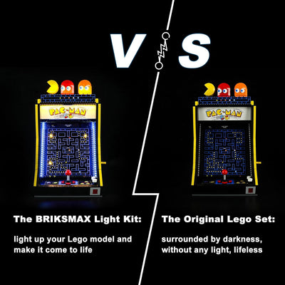 BRIKSMAX 10323 Led Licht für Lego PAC-Man Spielautomat - Compatible with Lego Icons Bausteinen Model