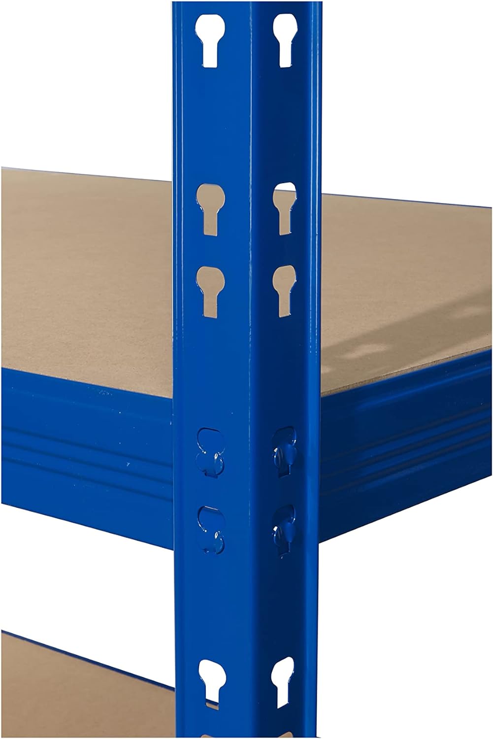 CALLIDUS stabiles Schwerlastregal 150 x 50 cm I blau I Metallregal Lagerregal Steckregal Kellerregal