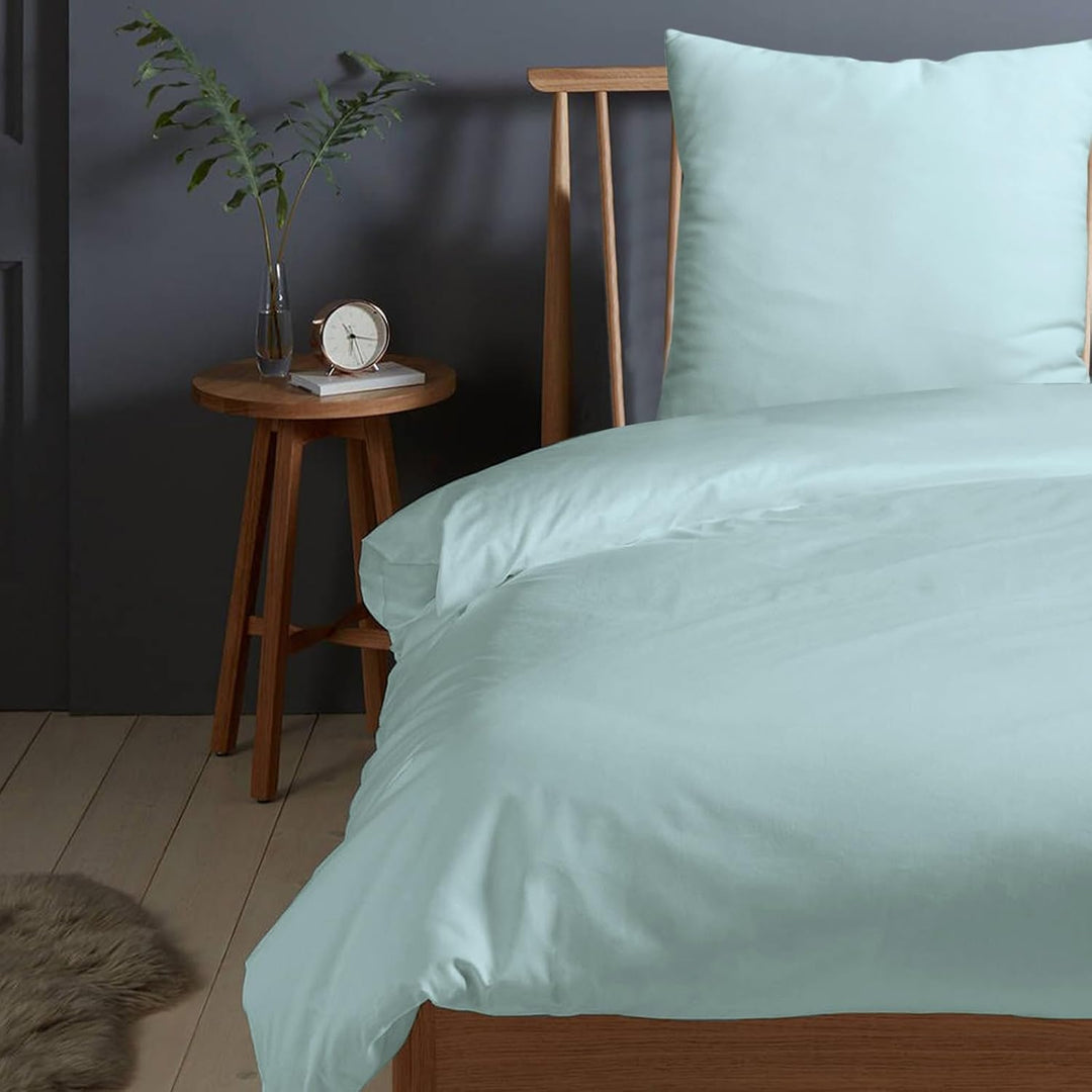Pizuna 400 Fadenzahl aus Baumwolle Bettwäsche Baby Blau, 100% Langstaple Baumwolle Bettbezug und Kis
