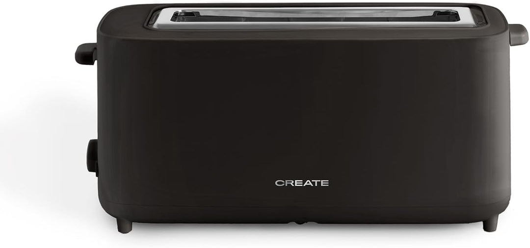 CREATE/TOAST STUDIO XL/Toaster Schwarz / 6 Leistungsstufen, Krümelschublade, Thermostat, Auftauen, A