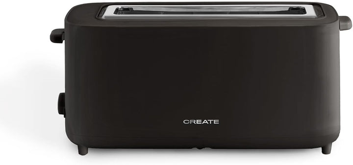 CREATE/TOAST STUDIO XL/Toaster Schwarz / 6 Leistungsstufen, Krümelschublade, Thermostat, Auftauen, A
