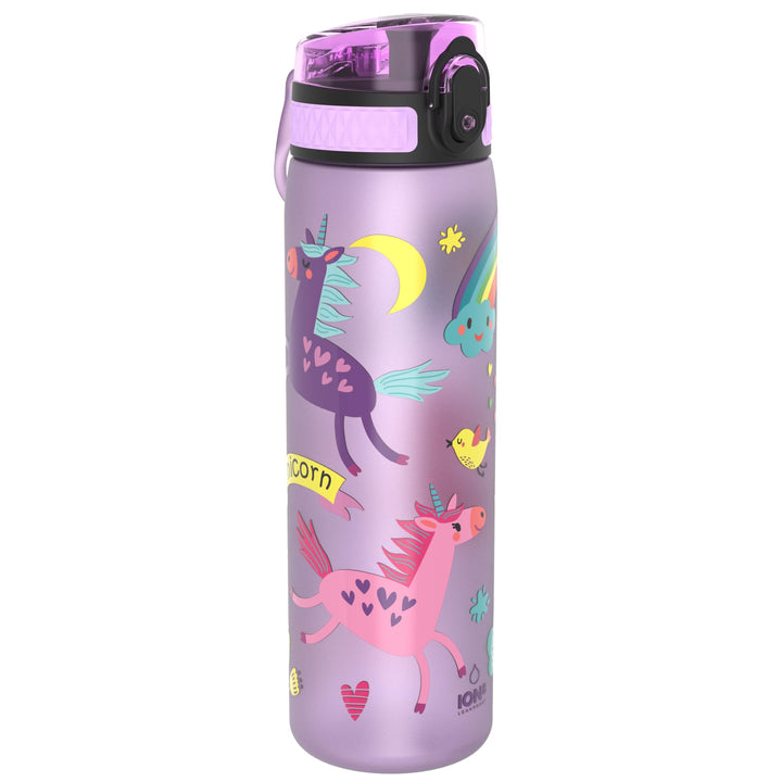 Ion8 Trinkflasche, 600 ml, Auslaufsicher, Einhandöffnung, Sichere Verriegelung, Spülmaschinenfest, B