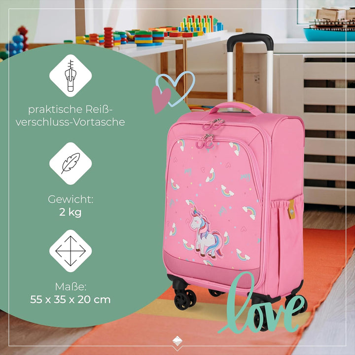 Travelite Kinderkoffer mit 4 Rollen für Mini-Weltentdecker, Handgepäck Kindertrolley MINIMOVER aus r