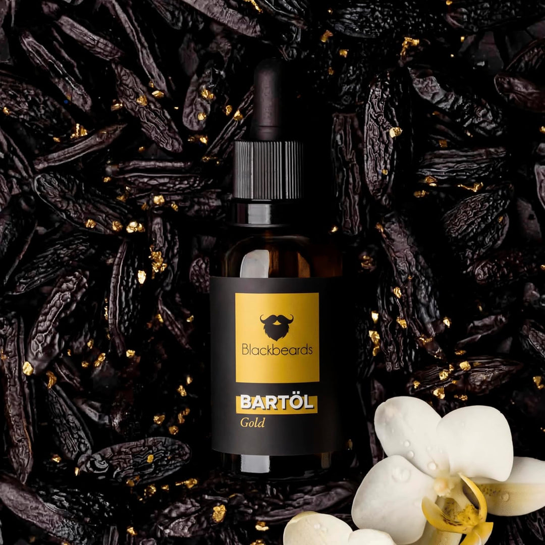 blackbeards Bartöl Tonka-Vanille ● Herber, leicht süsser Duft ● Mit Jojobaöl & Arganöl ● Bartpflege