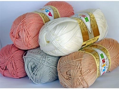Handstrickgarn, 100 % Mikrofaser, Acrylgarn, Alize Diva, Seideneffekt, Häkeln, Kunst, Spitze, Handwe