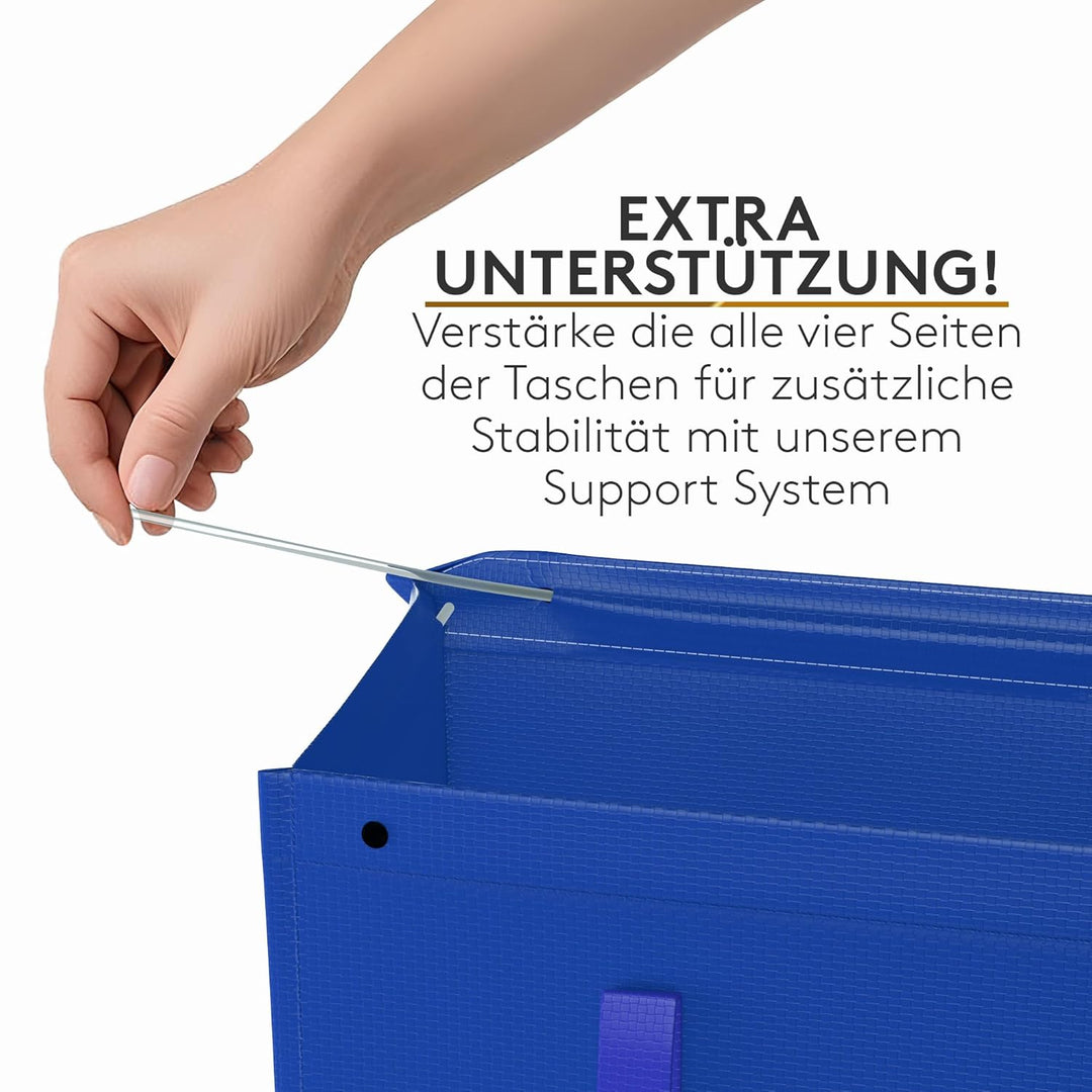 Mülltrennsystem 3fach - Taschen Mülleimer 3 Fächer für Innen und Aussen zum trennen von Papier, Plas