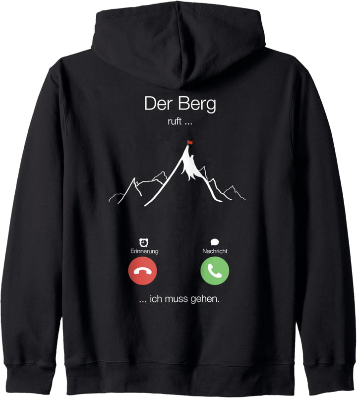 DER BERG RUFT ICH MUSS GEHEN Kapuzenjacke