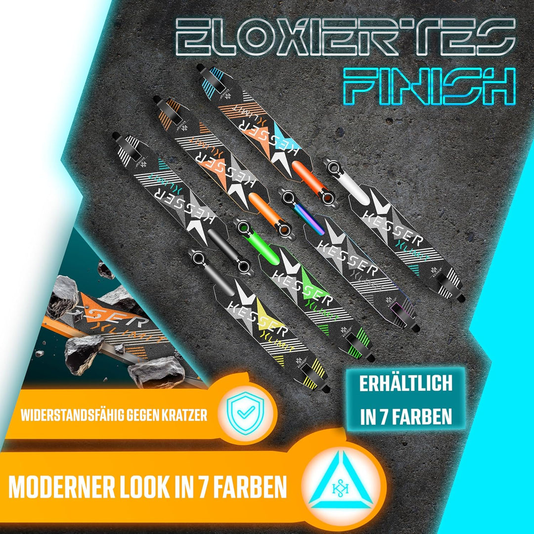 KESSER® Stunt Scooter X-Limit - 360° Lenkung Robuster Funscooter Stuntscooter mit ABEC 9 Kugellagern
