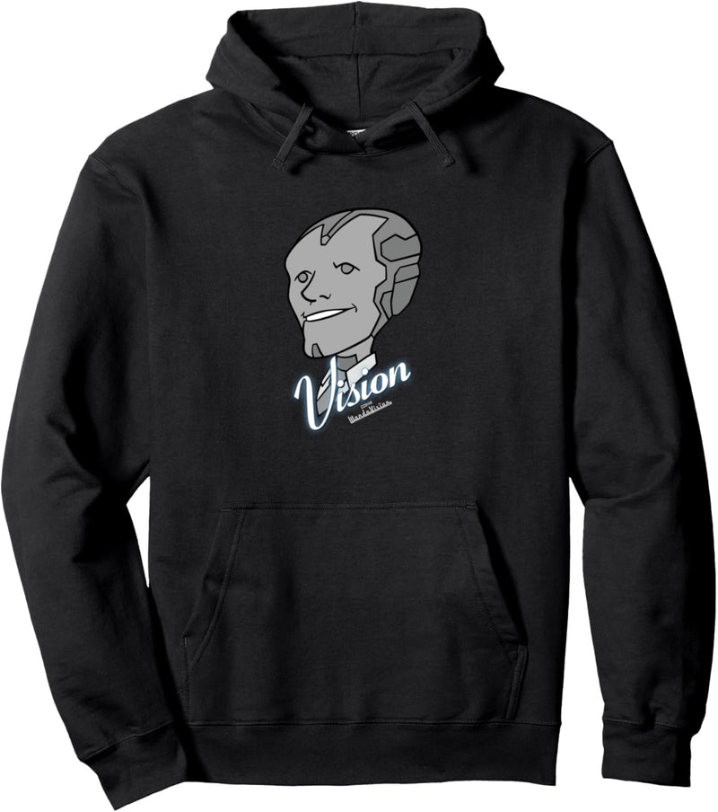 Marvel WandaVision Vision Retro Big Face Pullover Hoodie