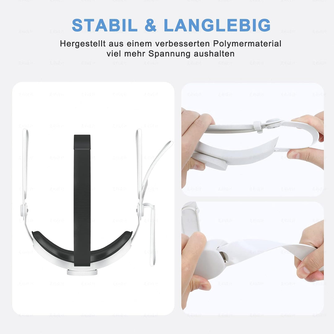 SUPERUS Elite Strap für Oculus Quest 2 - Head Strap Ersatz für Meta Quest 2, VR Zubehör kompatibel m