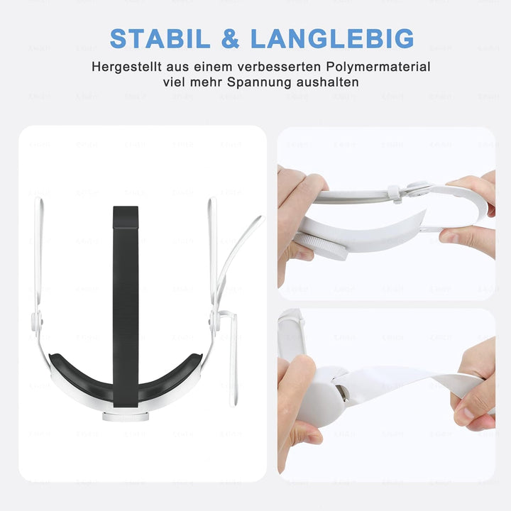 SUPERUS Elite Strap für Oculus Quest 2 - Head Strap Ersatz für Meta Quest 2, VR Zubehör kompatibel m