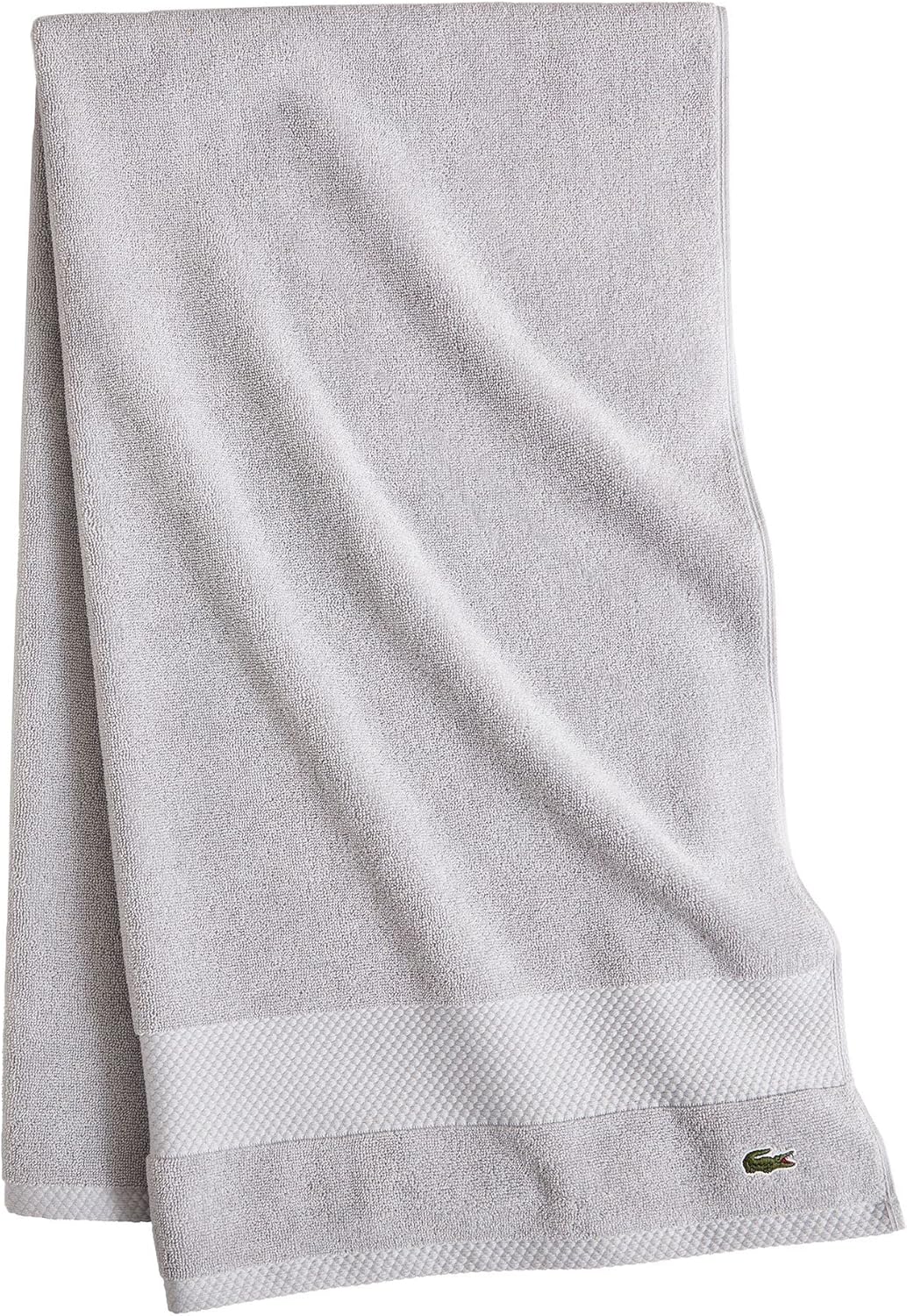 Lacoste Heritage Supima Badetuch, Baumwolle, Mikrochip, 76,2 x 137,2 cm Bath Towel 30x54 Mikrochip,
