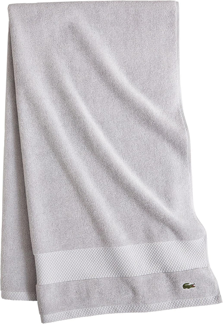 Lacoste Heritage Supima Badetuch, Baumwolle, Mikrochip, 76,2 x 137,2 cm Bath Towel 30x54 Mikrochip,