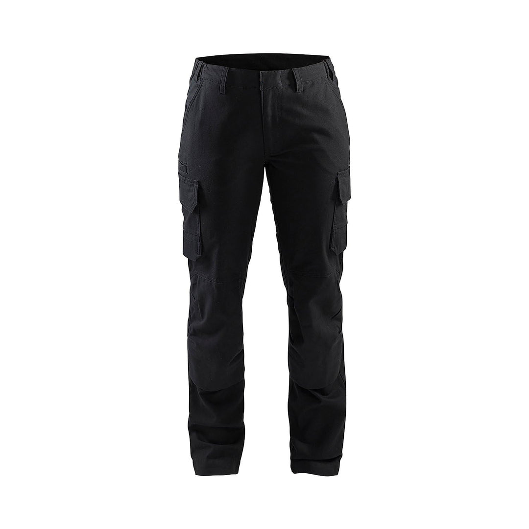 BLAKLADER Damen Industrielle Gummizug Hose, Schwarz, M