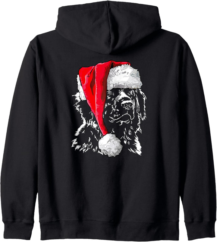 Lustiger Leonberger Weihnachtsmann Weihnachten Hunde Kapuzenjacke