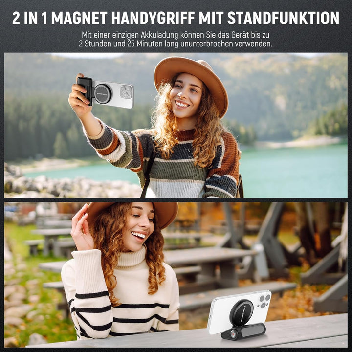 NEEWER Basics Magnetischer Smartphone Grip, Handy Kameragriff mit Fernauslöser, nur kompatibel mit M