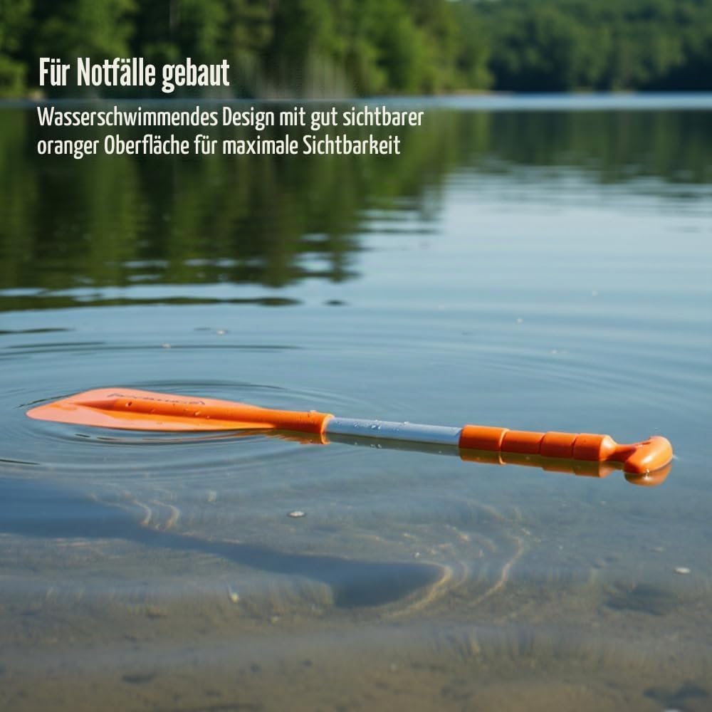 Attwood Notfall-Teleskop-Paddel für Bootfahren, Orange, mehrere Grössen 50,8 cm bis 107,7 cm, 50,8 c