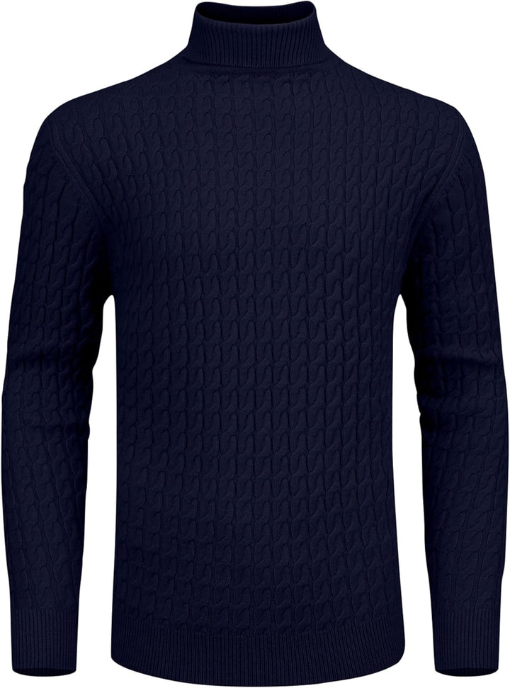 Hisir Rollkragenpullover Herren Klassischer Pullover Herren Warmer Winter Slim Fit Strickpullover Pu