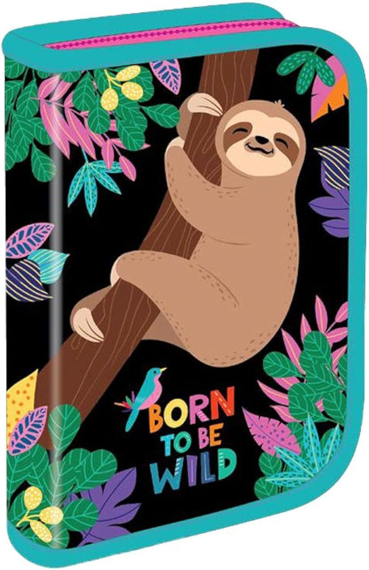 Goldkids Schulranzen Schulranzen-set Born to be wild Ranzen Kinderrucksack Federmappe Schuhbeutel Tr