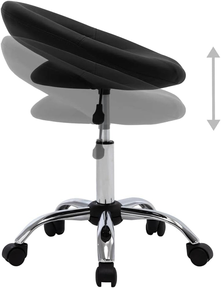 Arbeitshocker - Rollhocker mit Kunstleder-Sitz &amp; Gasdruckfeder