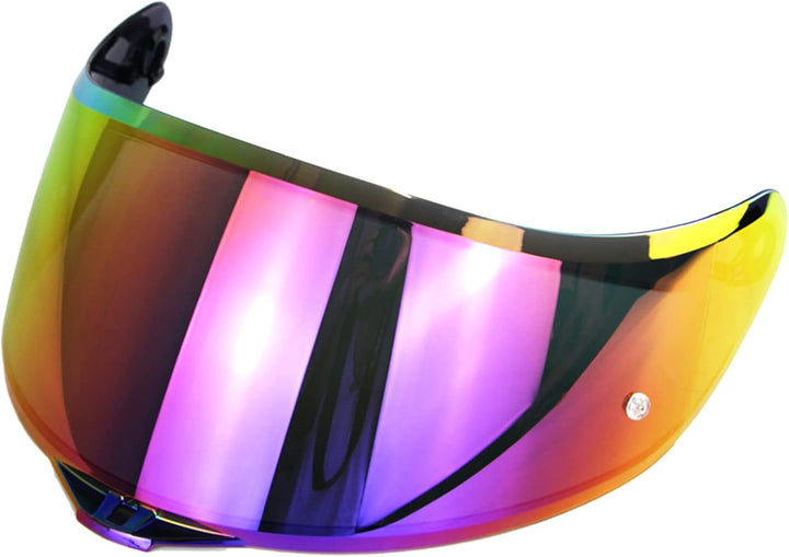 Aumotop Helmvisier Agv K5 K1 K3 SV Visier Helm Visier 26×13.5cm Farbbeschichtung Anti-UV-Fog-Scratch