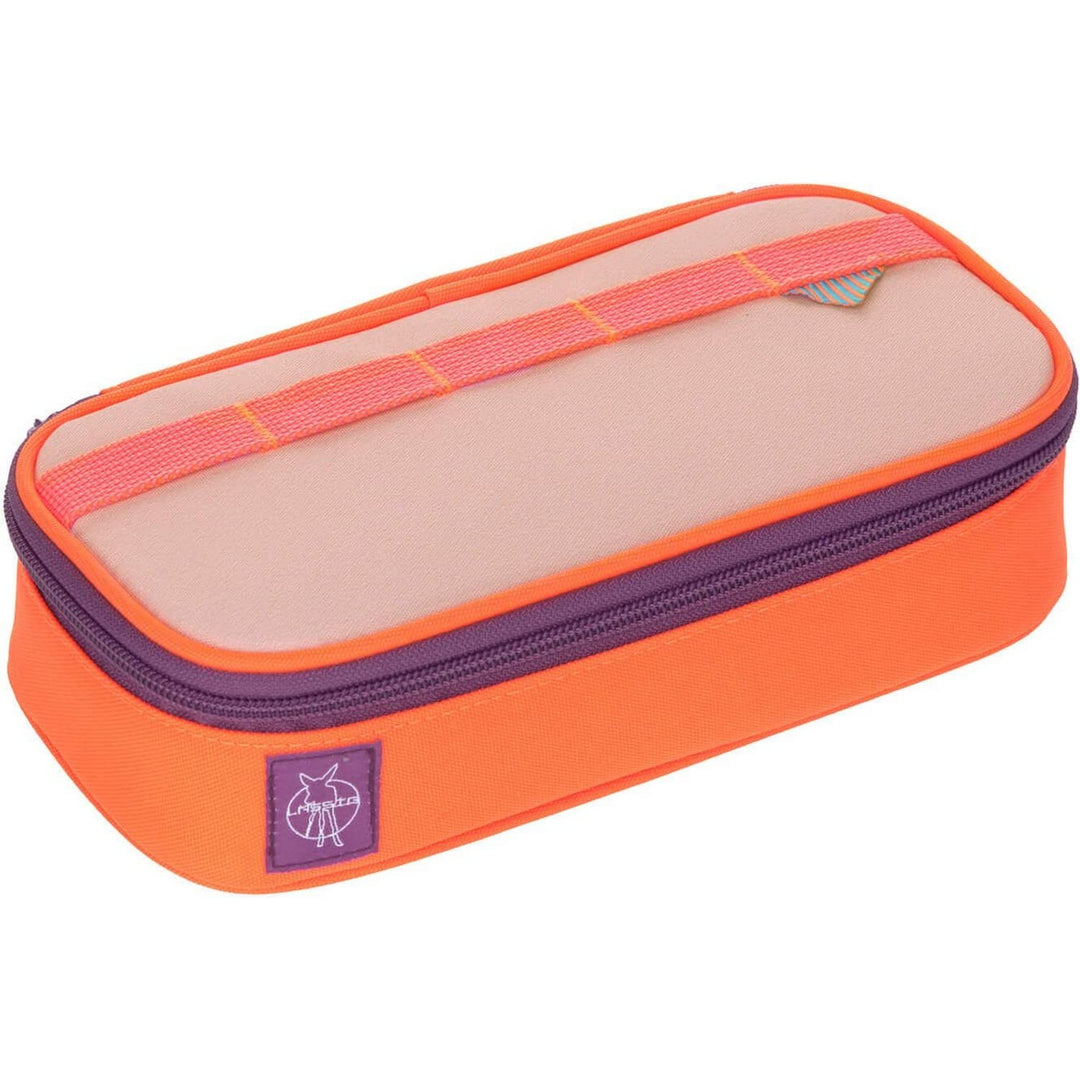 LÄSSIG Schlampermäppchen Stiftemäppchen School Spacy Pencil Case Unique Rose/Neon-orange, Rose/Neon-