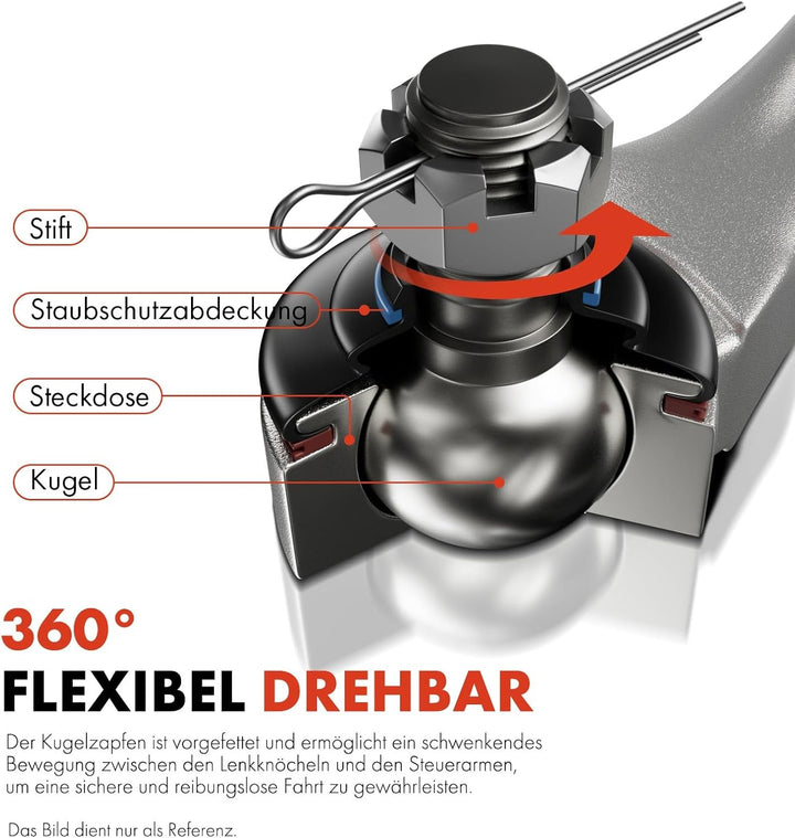 Frankberg 2x Querlenker Vorderachse Hinten Oben Kompatibel mit A6 4F2 C6 2004-2011 A8 4E2 4E8 2002-2