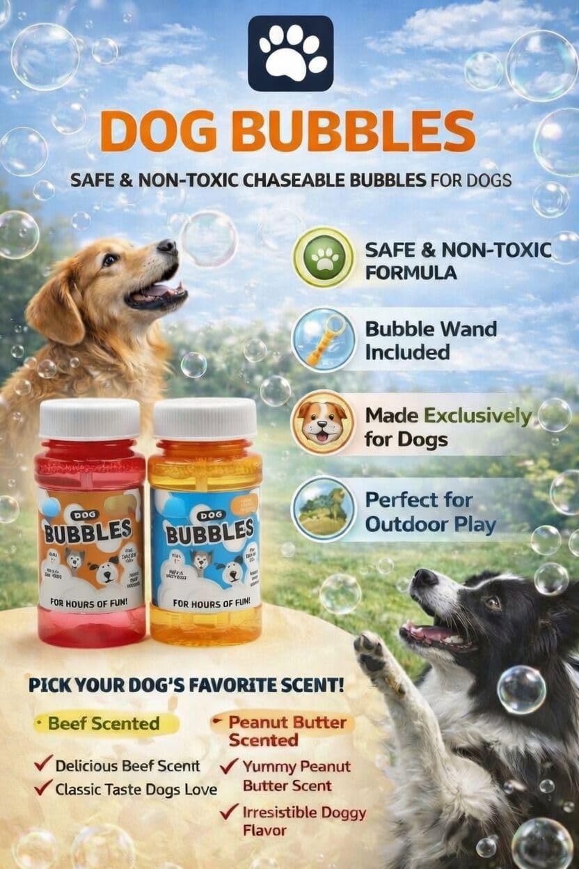 Pet Guru Spielblasen für Hunde – ungiftig, mit Rindfleisch- oder Erdnussbutterduft für stundenlangen