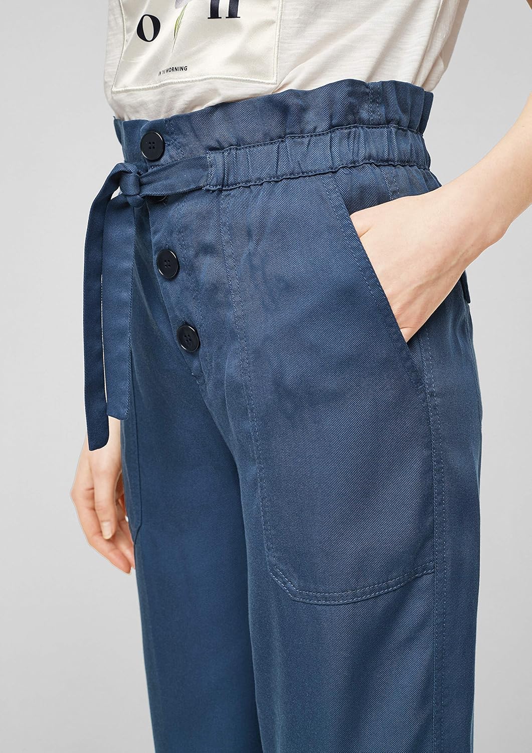 s.Oliver Damen Hose 34W Blau, 34W Blau