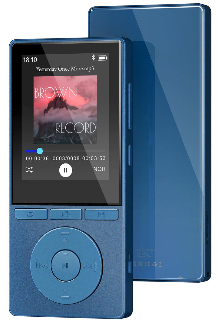 64GB MP3 Player Bluetooth 5.3, MP3 Player mit Lautsprecher, Musikwiedergabe, Sprachrekorder, E-Book,