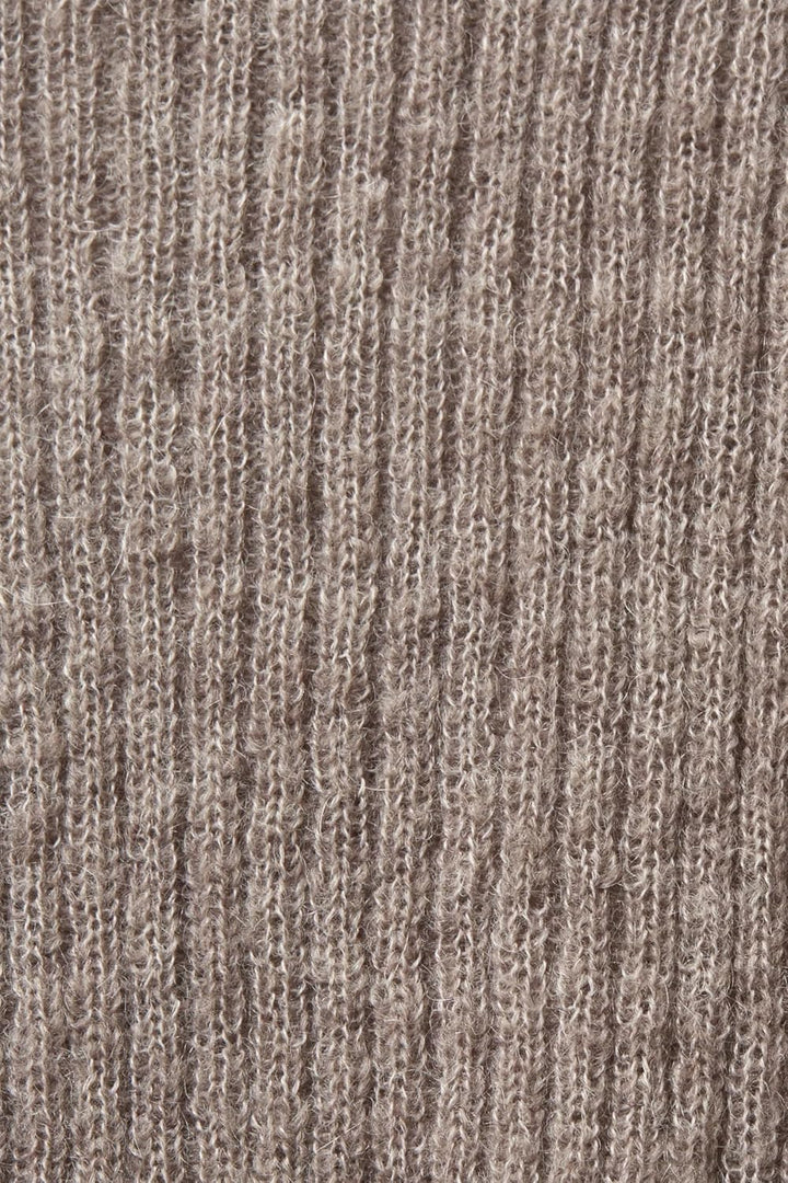 ESPRIT Rollkragenpullover aus Zopfstrick XS Brown Grey, XS Brown Grey