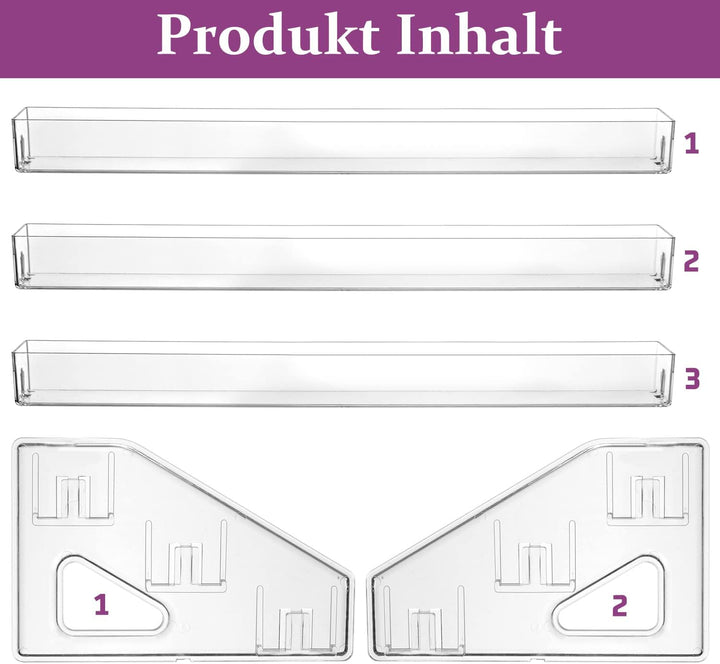 JessLab Nagellack Organizer, 3-Stufige Klarer Acryl Nagellack Halter Åtherische Öle Kosmetik Vitrine
